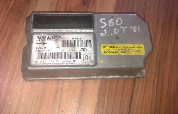 Volvo S60 Airbag control unit/module 0285001254 8646434