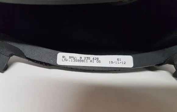 BMW 3 F30 F35 F31 Handbrake lever cover (leather/fabric) 9235428 13599911