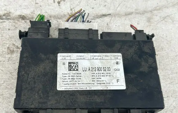 Mercedes-Benz E W212 Seat control module A2129005200 A2129011600