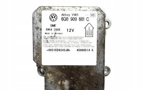 Skoda Fabia Mk1 (6Y) Airbag control unit/module 6Q0909601C