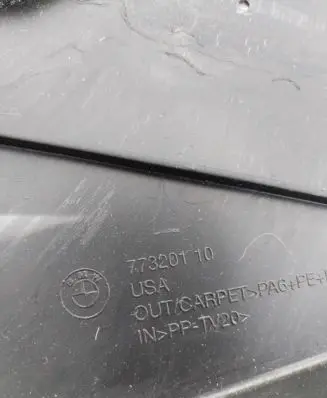 BMW X5 E53 Trunk/boot lower side trim panel 77320110