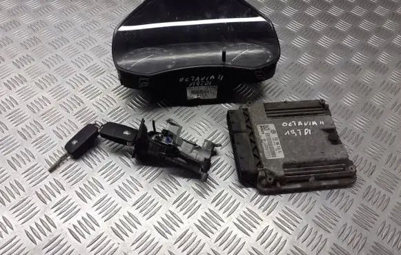 Skoda Octavia Mk2 (1Z) Engine ECU kit and lock set 