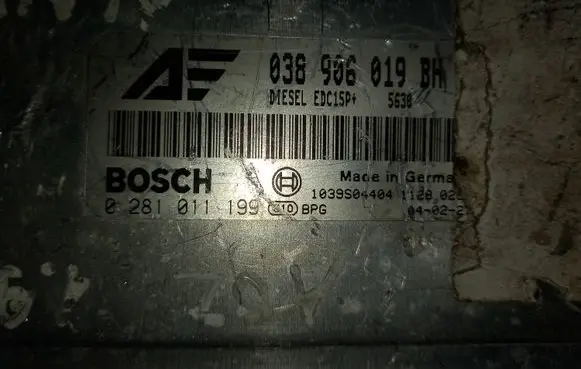 Volkswagen Sharan Engine control unit/module 038906019BH 1039S04404 0281011199