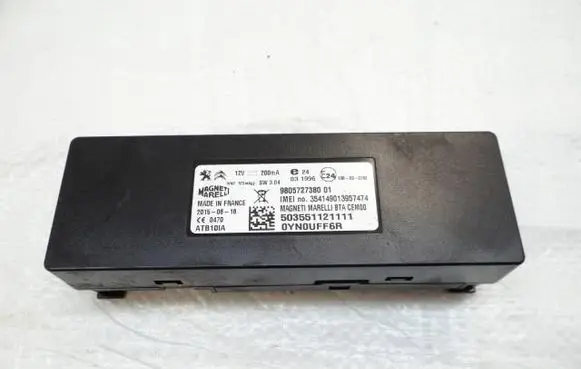 Peugeot 508 Bluetooth control unit module 9805727380