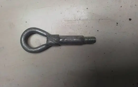Towing hook eye