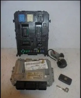 Peugeot 308 Engine ECU kit and lock set 9664843780