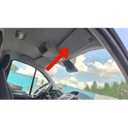 Ford Transit Custom Sun visor