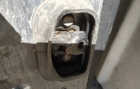 Renault Laguna III Rear door check strap stopper