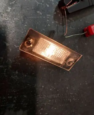 Audi A4 S4 B5 8D Number plate light 8D0043021D