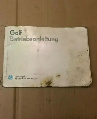 Volkswagen Golf II User manual 