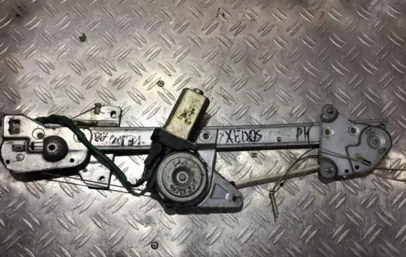 Sliding door window regulator with motor