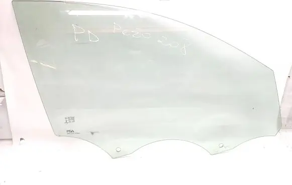 Peugeot 208 Front door window glass four-door 43R007951 DOT24M19AS2 E000292