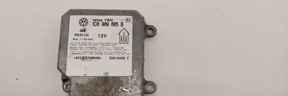 Volkswagen PASSAT B5.5 Airbag control unit/module 1C0909605B 5WK43124 35010209F