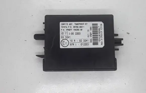 Toyota Yaris Combustion control unit/module 897800D011 VP6BFF19A366 VP6BFF10849