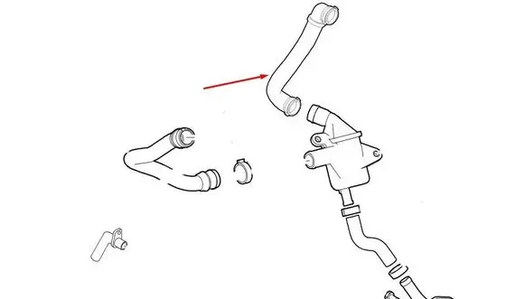 Fiat 500 Breather hose/pipe 51814496