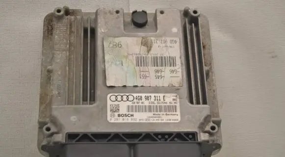 Audi A6 S6 C7 4G Engine ECU kit and lock set 4G0907311E 4G0907401 0281018892
