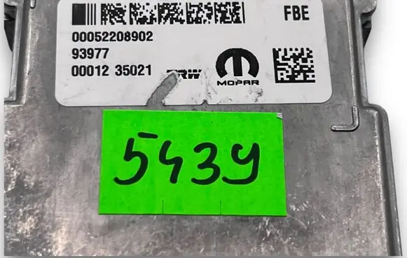 Fiat 500 Central body control module A5439 00052208902