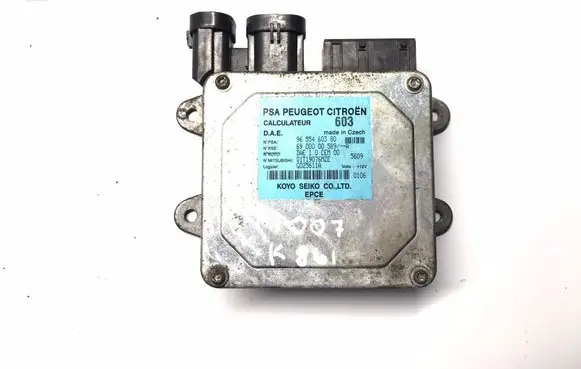 Peugeot 1007 Power steering control unit/module 9655460380 K861