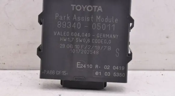 Toyota Avensis T270 Parking PDC control unit/module 8934005011