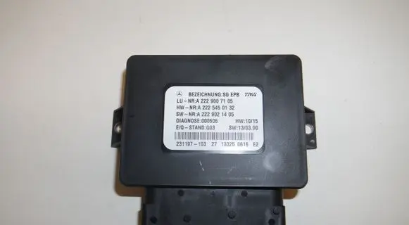 Mercedes-Benz S C217 Rear brake EMF control unit/module A2229007105
