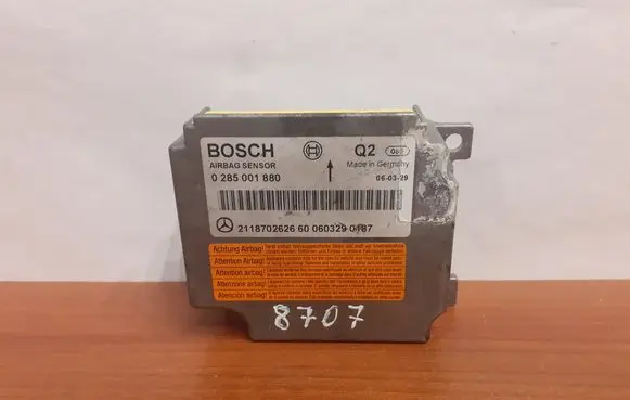 Mercedes-Benz E W211 Airbag control unit/module 0285001880 8707