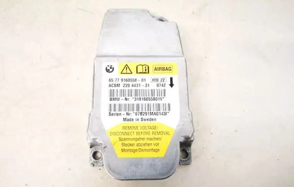 BMW 5 E60 E61 Airbag control unit/module 6577916055801 31916055801v