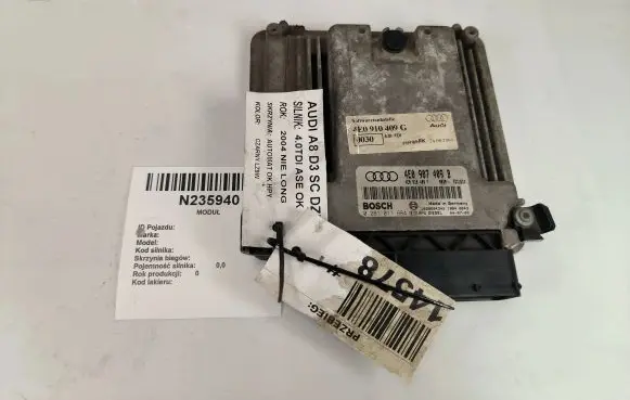Audi A8 S8 D5 Engine control unit/module 4E0907409B 4E0910409F 4E0910409G