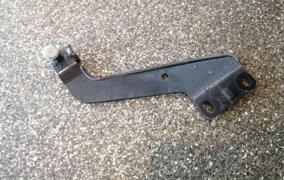 Volkswagen Sharan Sliding door upper roller guide/hinge 7N0843435D