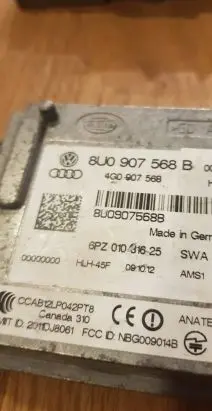 Audi Q3 8U Distronic sensor radar 8U0907568B 4G0907568 6PZ01031625