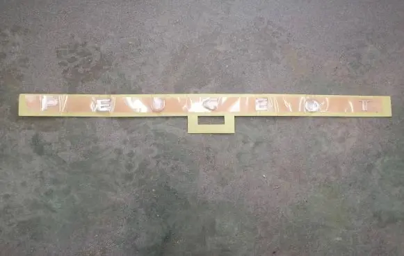 Peugeot Partner Manufacturers badge/model letters 866667