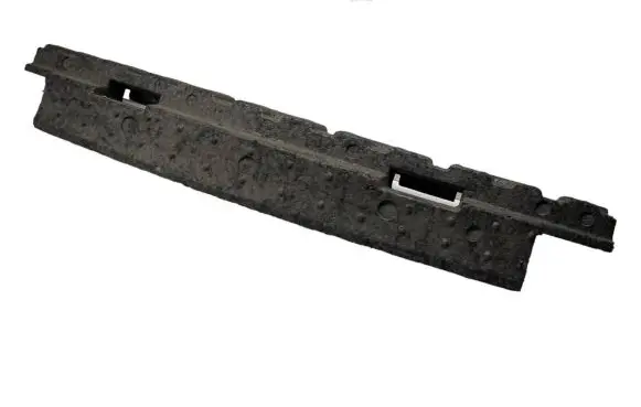 Front bumper foam support bar
