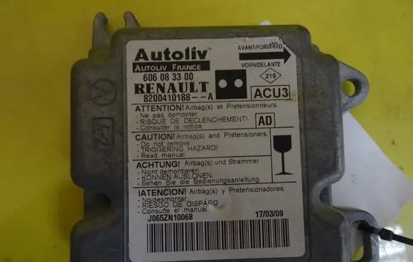 Renault Kangoo I Airbag control unit/module 606083300 8200410188A