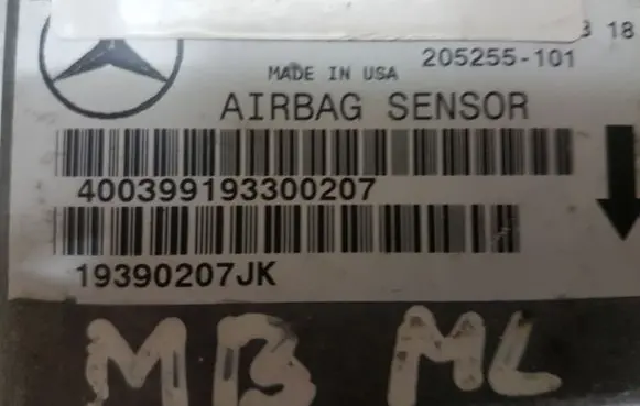 Mercedes-Benz ML W163 Airbag control unit/module A0025424818 400399193300207