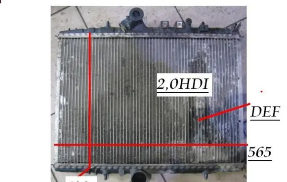 Peugeot 607 Coolant radiator 9638083880