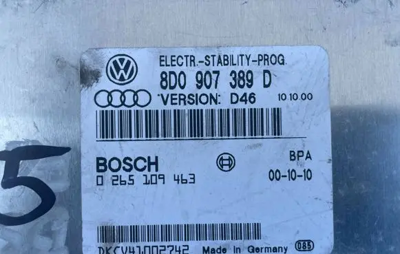 Volkswagen PASSAT B5.5 ESP (stability system) control unit 8D0907389D 0265109463 DKCV41002742