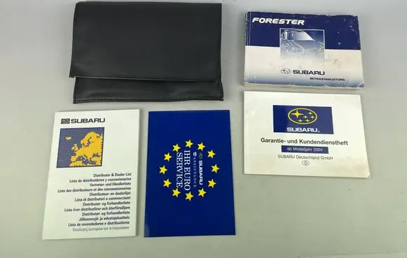 Subaru Forester SG Owners service history hand book 