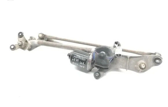 Front wiper linkage and motor