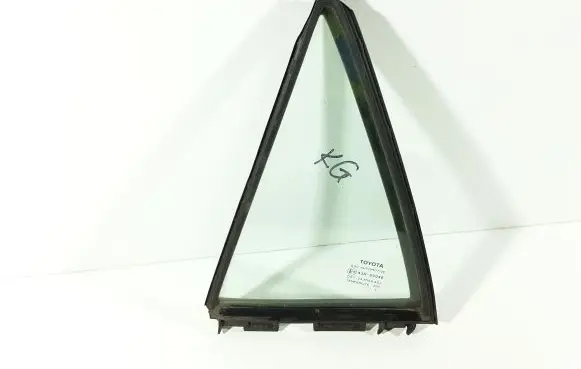 Rear vent window glass