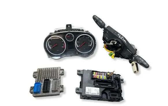 Opel Corsa D Engine ECU kit and lock set 55598552 12643636 86ABXX13354S1B