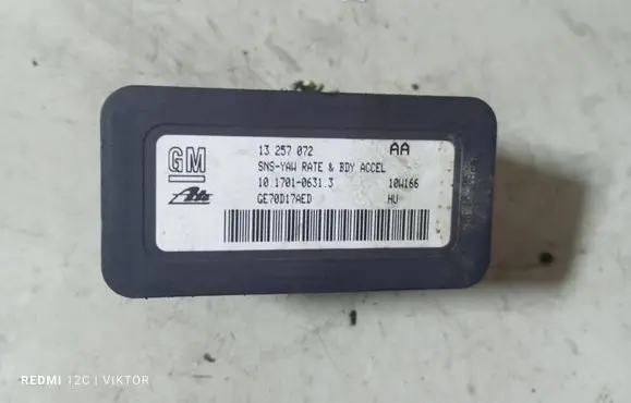 Opel Zafira B ESP acceleration yaw rate sensor 13257072 10170106313 GE70D17AED