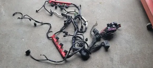 Audi A6 S6 C7 4G Engine installation wiring loom 06E971821E 3c0906385