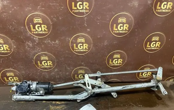 Front wiper linkage and motor