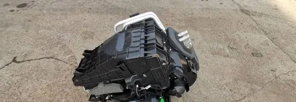 Interior heater climate box assembly