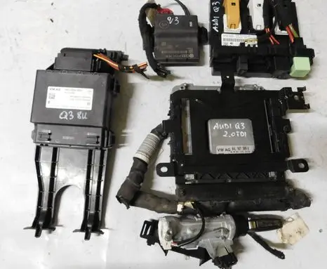 Audi Q3 8U Engine ECU kit and lock set 04L907309K 8X0907063AB 1K0905851