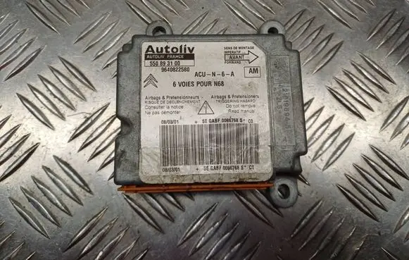 Citroen Xsara Picasso Airbag control unit/module 9640822580 550893100