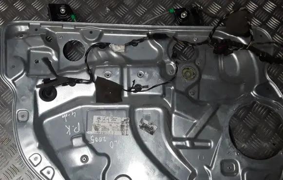 Volkswagen Polo Front window lifting mechanism without motor 6Q4837755 W0Q4837401AC