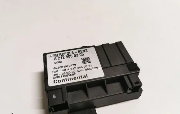 Mercedes-Benz E W212 Fuel injection pump control unit/module A2129000306