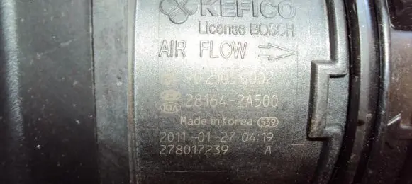 KIA Sportage Mass air flow meter