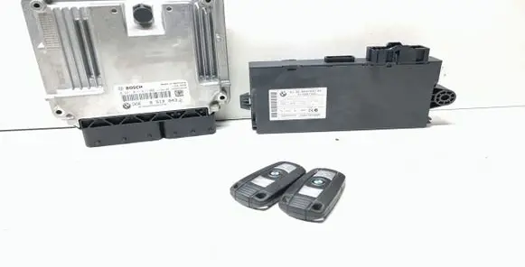 BMW 3 E90 E91 Engine ECU kit and lock set 8512043 0281017517 9237047