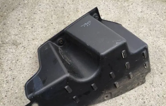 Hyundai Santa Fe Rear bumper underbody cover/under tray 86675S2000